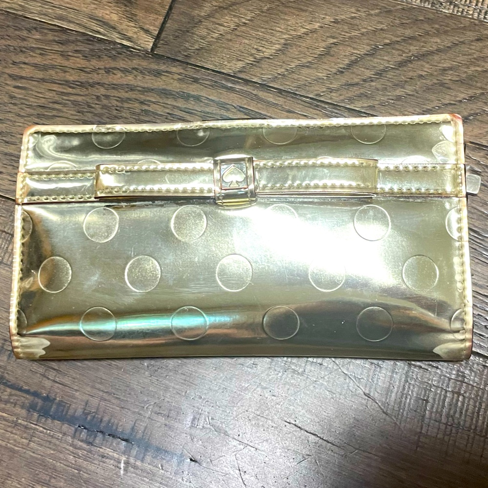 KateSpade gold wallet